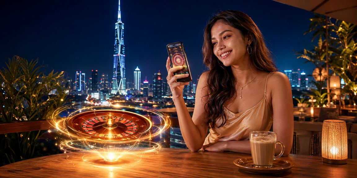 Permainan Roulette kasino langsung bergaya Malaysia di Kuala Lumpur