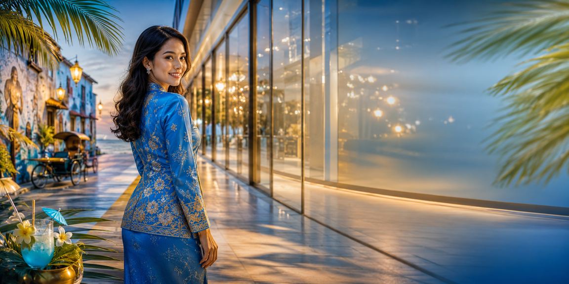 Suasana pertaruhan sukan bergaya baju kurung di Pulau Pinang