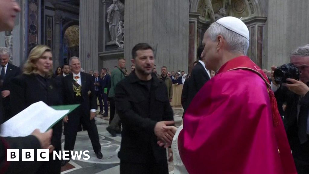 Pope to meet Ukraine’s Zelensky after inauguration Mass
