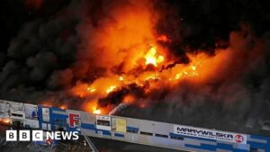 Poland PM Donald Tusk accuses Russia of Warsaw shopping centre fire