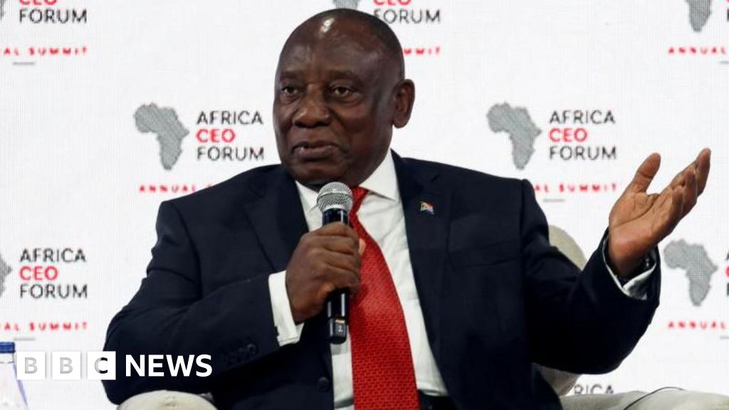 Cyril Ramaphosa says Afrikaners ‘running away’ from South Africa to US are ‘cowards’