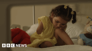 BBC joins injured Gazan children as they arrive in Jordan