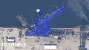 Satellite photos show Kim Jong Un’s damaged warship
