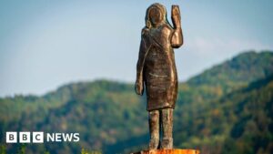 Melania Trump statue missing from her hometown in Slovenia