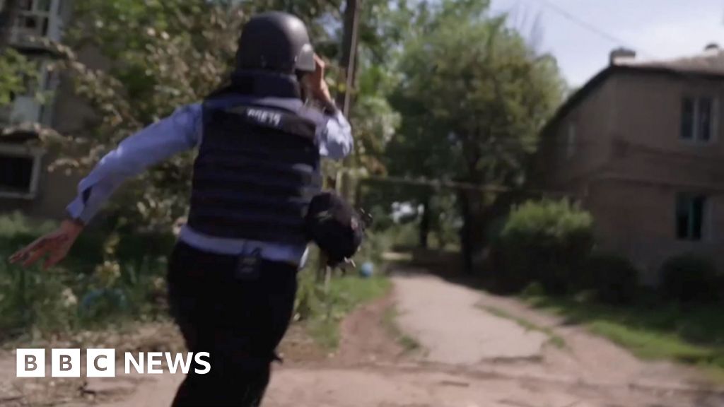 BBC team flees Russian drone attack while reporting