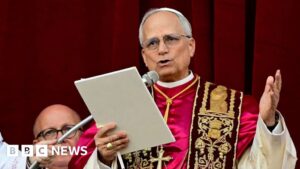 Watch Pope Leo XIV’s first public address