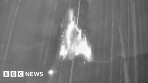 Mount Kanlaon volcano eruption caught on thermal camera