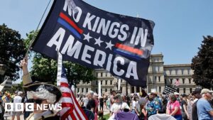 Mass protests against Trump across US as president holds huge military parade