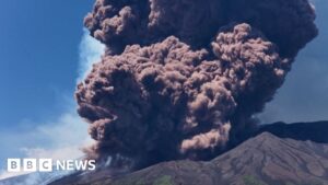 Mount Etna in Sicily spews huge plumes of ash