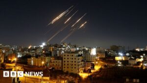 Footage captures exchange of attacks between Iran and Israel