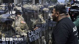 National Guard on LA streets as unrest erupts