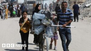 IDF says roads to Gaza aid centres are ‘combat zones’ as sites close for day
